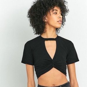 UO Cooperative Black Crop Top